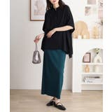 RNクールタッチ接触冷感前開きワイドブラウス | atONE | 詳細画像8 