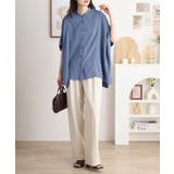 RNクールタッチ接触冷感前開きワイドブラウス | atONE | 詳細画像16 