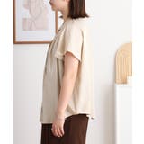 RNクールタッチ接触冷感フレアギャザーブラウス | atONE | 詳細画像18 