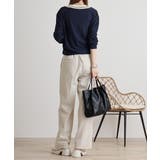 梨地カットVネックカーデ | atONE | 詳細画像5