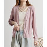 梨地カットVネックカーデ | atONE | 詳細画像15