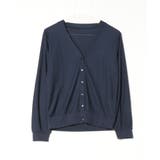 梨地カットVネックカーデ | atONE | 詳細画像22