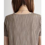 リップルストライプ半袖Tシャツ | atONE | 詳細画像30