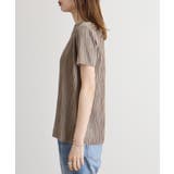 リップルストライプ半袖Tシャツ | atONE | 詳細画像34