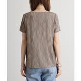 リップルストライプ半袖Tシャツ | atONE | 詳細画像35