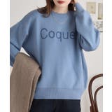 レタリングジャガードニット | atONE | 詳細画像1 