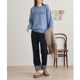 レタリングジャガードニット | atONE | 詳細画像4 