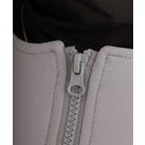 ダンボールニット×布帛切替パール付きZIPベスト | atONE | 詳細画像21 