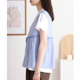 シフォンベスト＋天竺AラインシルエットTシャツアンサンブル | atONE | 詳細画像14 