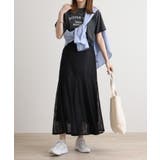 メッシュレースフレアスカート | atONE | 詳細画像4