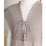 胸元レースアップギャザーオールインワン | atONE | 詳細画像13 