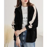 TCカットベロアライン入りZIPスタンドジャケット | atONE | 詳細画像2 