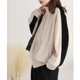 TCカットベロアライン入りZIPスタンドジャケット | atONE | 詳細画像6 