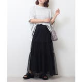 ラメ混裏毛デザインハーフスリーブプルオーバートップス | atONE | 詳細画像4 