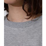 ラメ混裏毛デザインフレンチスリーブプルオーバートップス | atONE | 詳細画像17 