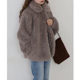 シープファーステンカラーミドル丈コート | atONE | 詳細画像23 