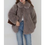 シープファーステンカラーミドル丈コート | atONE | 詳細画像25 