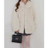 シープファーステンカラーミドル丈コート | atONE | 詳細画像2 