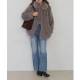 シープファーステンカラーミドル丈コート | atONE | 詳細画像27 