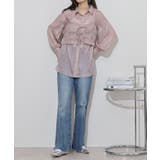 ラメ楊柳シアービスチェセットブラウス | atONE | 詳細画像8 