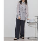 ラメ楊柳シアービスチェセットブラウス | atONE | 詳細画像12 