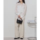 ラメ楊柳シアービスチェセットブラウス | atONE | 詳細画像4 