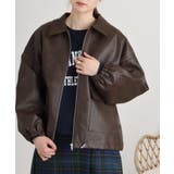 ビンテージフェイクレザーステンカラーブルゾン | atONE | 詳細画像13