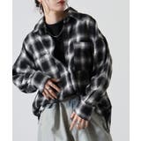 起毛チェックロングシャツ | atONE | 詳細画像8