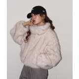 ミックスファーWジップショート丈ブルゾン | atONE | 詳細画像9 