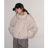 ミックスファーWジップショート丈ブルゾン | atONE | 詳細画像13 