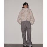 ミックスファーWジップショート丈ブルゾン | atONE | 詳細画像15 