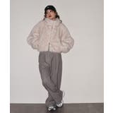 ミックスファーWジップショート丈ブルゾン | atONE | 詳細画像16 