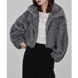 ミックスファーWジップショート丈ブルゾン | atONE | 詳細画像17 