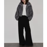 ミックスファーWジップショート丈ブルゾン | atONE | 詳細画像22 