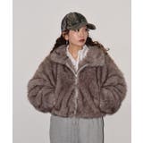 ミックスファーWジップショート丈ブルゾン | atONE | 詳細画像24 