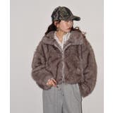 ミックスファーWジップショート丈ブルゾン | atONE | 詳細画像25 