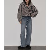 ミックスファーWジップショート丈ブルゾン | atONE | 詳細画像7 