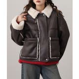 フェイクムートンボンディング裏ボアジャケットブルゾン | atONE | 詳細画像11 