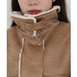 フェイクムートンボンディング裏ボアジャケットブルゾン | atONE | 詳細画像16 