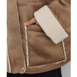 フェイクムートンボンディング裏ボアジャケットブルゾン | atONE | 詳細画像20 