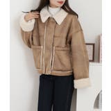 フェイクムートンボンディング裏ボアジャケットブルゾン | atONE | 詳細画像2 