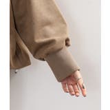 スエードポンチ裾バルーンリブブルゾン | atONE | 詳細画像7 