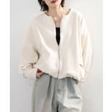 スエードポンチ裾バルーンリブブルゾン | atONE | 詳細画像19 