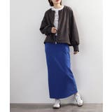 スエードポンチ裾バルーンリブブルゾン | atONE | 詳細画像31 