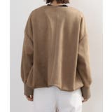 スエードポンチ裾バルーンリブブルゾン | atONE | 詳細画像3 