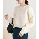 無地ニットプルオーバー | atONE | 詳細画像7