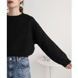 柄ニットショートプルオーバー | atONE | 詳細画像9