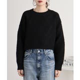 柄ニットショートプルオーバー | atONE | 詳細画像4