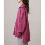 ビッグカラー風 ハーフZIP プルオーバーもっちり ニット トップス | atONE | 詳細画像19