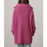 ビッグカラー風 ハーフZIP プルオーバーもっちり ニット トップス | atONE | 詳細画像20